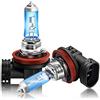 DZG Kit di sostituzione lampadine alogene H16 per fendinebbia 19W 5000K Lampada bianca calda super brillante 12V Auto, 2 pezzi