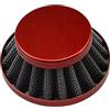 GOOFIT Filtro Aria a Cono Moto 35mm Aluminio Verticale Universale Pit Bike Sostituzione per 47cc 49cc 50cc 70cc 90cc 110cc 125cc Motocross Ciclomotoreee Pocket Bike Scooter Quad Rosso