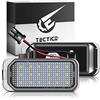 TECTICO LED Luci targa auto Lampada targa E-Mark ECE Bianco puro 6000K Canbus Nessun errore Compatibile con FORD Focus MK2 Mondeo MK4 Fiesta MK7 Kuga S-MAX, 2 pezzi