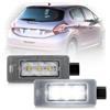 njssjd Luci Targa LED per Peugeot 207 CC 208 308 3008 Citroën C3 C4 C5 | 2x Illuminazione Lampade per Targa Luce Bianca per Auto, Canbus Plug and Play OEM 9682403680