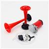 YIYDA Car corno doppia tromba corno d'aria 135DB corno di auto camion corno dual tone due trombe contiene toni bassi alti e compressore pompa d'aria per qualsiasi 12V auto camion SUV barca ecc (rosso)