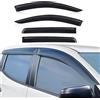 JHCHAN Deflettori d'aria antipioggia per Mitsubishi L200 Triton serie 5 2015-2022 e FIAT Fullback 2015-2022, colore nero fumé