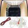 AzulLanse Striscia 40 LED Interni Auto Kit Luci Lampadine Plafoniera 12V Modulo Bianco per Camper Camion furgoni Capannone universali 10 moduli
