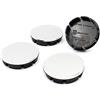 Finest Folia 4x Coprimozzo 56 o 60 mm diametro plastica ABS alluminio per cerchioni Copricerchi universali auto accessori (Chrome, 60mm Ø)