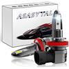 Asasytal H8 LED Angel Eye Halo Anello Faro DRL H9 H11 H16 Fendinebbia Luce Bianche 40W 6000K CanBus Nessun Errore per E82 E84 X1 E90 E91 E92 M3 E93 E70 X5 E72 X6 E60 E61 Universale, 2 Pezzi
