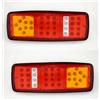 24/7 AUTO Luci posteriori a LED, 12 V, 4 funzioni, design ultra sottile, per camion, rimorchio, ribaltabile, autocarro, camper ecc., 2 pezzi