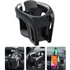 Tawveml Porta bicchiere/bottiglia rimovibile e universale con supporto regolabile per griglia di ventilazione auto