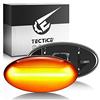 TECTICO indicatori di direzione laterali,freccia auto ambra 18 SMD con funzione dinamica per 107 108 206 301 307 407 607 Expert C1 C2 C3 C4 C5 Xsara Jumpy Berlingo,2 pezzi