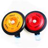 YIYDA Tromba Auto Super Loud in Metallo, Tono Alto e Basso, Elettrica Rosso e Arancione, Altoparlante Impermeabile per Camion e Moto 12V