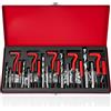 DAYUAN 131 Pezzi Kit Riparazione Strumento Filettatura Interna, HSS Drill Helicoil Kit Riparazione Metrico M5 M6 M8 M10 M12