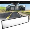 Hossom Specchietto Retrovisore Interno Auto, 285mmx75mm Specchio Retrovisore Convesso Grandangolare, Specchio Panoramico a Morsetto con Clip Regolabile per Auto, SUV, Camion