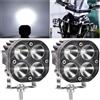 Biqing Faretti LED Moto Supplementari,40W Faro da Lavoro Fari LED Fuoristrada Lampada 12V 24V 4800Lm Luci Antinebbia Fari Supplementari per Off Road Moto 4WD SUV ATV UTV Camion 2Pcs
