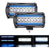 YUGUANG 7 Coppia Proiettore a LED Bianco Puro 6000K+8000K 240W 24000LM 9-30V Faro da Lavoro Riflettore Alluvione Fendinebbia Camion Trattore SUV