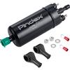 Pindex Pompa Carburante Elettrica Universale 125 Psi Alta Pressione 12V In Linea Benzina Diesel Carburante Pompa di Trasferimento, Sostituzione 0580464070, Nero