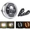 evomosa Faro del motociclo 7,5 pollici Led Fari anteriori del motociclo per Cafe Racer Bobber Chopper