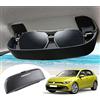 GAFAT 2020-2024 2025 V-W Golf 8 MK8 ID.3 ID.4 | Cuprα Born | Skodα Enyaq IV/Octavia 4 | Q4 e-Tron Porta Occhiali da Sole, Custodie Occhiali Golf 8, Accessori Golf 8, Accessori ID3 ID4 (Nero)