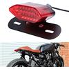 DREAMIZER Luci Posteriori a LED per Moto, 12V Luce Freno Posteriore per Moto Indicatore Luminoso Indicatori di Direzione Lampada Della Licenza(Rosso)