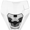 JFG RACING Faro Led Moto,Universale Faro Anteriore Moto LED per KTM EXC125 EXC250 SX250 SXF250 EXC450 SX350 SXF450 EXC525 640LC4 Dirt Bike Enduro Supermoto BETA Derbi 50cc-Bianco