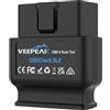 Veepeak OBDCheck BLE Scanner Bluetooth OBD2 Diagnosi Auto iOS Android | Connessione Bluetooth LE, lettura e cancellazione codici errore motore, dati in tempo reale, compatibile con varie Apps
