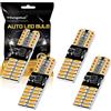 Yifengshun 4x W5W LED T10 Bulbi a cuneo Ambra, Canbus Nessun errore 168 501 194 Luci di posizione LED 5W Super Bright 24 LEDS 4014SMD per interni auto/cupola/mappa/luce di cortesia 12V