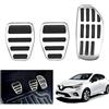 GAFAT 2020-2026 Renαult Clio 5/Captur 2/Arkana, 18-26 Dacia Duster 3 Bigster Duster 2, 16-24 Kadjar/Koleos Pedale del Gas e Freno, Poggiapiedi per Pedali, Copertura per Pedali, Pedana [Cambio Manuale]