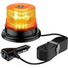 EYPINS 40 LED Luce Stroboscopica di Emergenza con Base Magnetica,Spia di Avvertimento per Auto da 40 W,E57/IP65,Cavo da 5m,Luce Lampeggiante per 12 V/24 V Trattore,Camion
