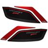 Resin Bike Adesivi Moto Compatibile con Yamaha Tracer 900 e 900 GT 2018-2020 Nimbus Grey. Protezione Paramani da Urti e Graffi. Adesivi 3D Resinati Finitura Rosso Metallizzato