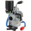 GOOFIT Carburatore 19 Minimoto Valvola Electrica Mini Quad Sostituzione per 2 Tempi 49cc 50cc 70cc 90cc Pit Bike ATV Scooter Motore Go Kart Argento