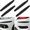 bangminda 4PCS Adesivo per Strisce Antigraffio con Protezione Posteriore Anteriore Antiurto per Paraurti Angolare in Gomma Universale, Bumper Anticollisione (Nero)