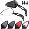 Area1 Coppia Specchietti Retrovisori Universali per Scooter Omologati E - Filettatura M8/M10 Destra e Sinistra, Look Carbonio, Compatibili con Race GT50, TPH, Runner, NRG, Zip, Speedfight, Jetforce