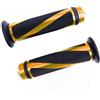 SFONIA 2pz Manopole Manubrio Moto Impugnatura 22MM 7/8 Gomma Antiscivolo Universale per Moto Scooter Quad Cruiser Off Road (Giallo)