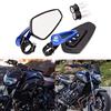 DREAMIZER Manubrio Universal per motocicletta Specchietti retrovisori laterali blu per scooter Cruiser Sport Bike Chopper