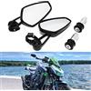 DREAMIZER 7/8 22mm Specchietti Manubrio per Moto, Moto Specchi Retrovisori per Z1000 ER6N ER6F MT01 MT03 FZ6 GSF1250 GSF600 Monster M696