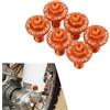 JFG RACING 6PCS Bulloni Protezione Forcella Anteriore Moto per 50/65/85SX 125-530SX/SX-F/XC/XC-F/EXC/EXC TPI/EXC-F/XC-W/XCF-W 690ENDURO/R arancione