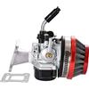 GOOFIT Kit Di Guarnizione Di Aspirazione Del Filtro Dell'Aria Del Carburatore Rosso Sostituzione per 47cc 49cc Pocket Bike ATV