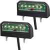 Qiping 2 pcs Bianco luci targa posteriori LED universale 12v-24v impermeabili con E11 mark per veicolo rimorchio camion caravan roulotte motociclo