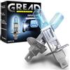Gread - 2x lampadine alogene H1 - super-bianco - 8500k 55W Certificazione ECE - Effetto ottico allo xeno