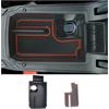 CDEFG Compatibile con Seat Leon mk4 KL Cupra Formentor 2020-2024 2025 Vano Portaoggetti Bracciolo Scatola di Controllo Centrale Organizer con Tappetino Antiscivolo Leon 4 2024 Accessori (Rosso)