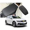 CDEFG Compatibile con VW Tiguan 2 2016-2022 2023 Seat Tarraco Coperchio di protezione scatola del bracciolo per parti auto Guscio decorativo del bracciolo della R Line Tarraco Accessori (Linea Beige)