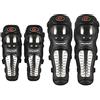 GES 4 PCS Motocicletta & Bicicletta Adulti Lega Acciaio ATV Motocross Gomito Ginocchiera Guanti di Protezione Kit Protector Motocross Racing (Lungo)