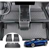 GAFAT Tesla Model 3 Highland 2017-2024 2025 Tappetini Abitacolo, Nuovo Tesla Model 3 2024 Tappetini Gomma TPE Scansione 3D Originale Bordo Alto 6-10CM, Accessori Tesla Model 3 2024