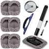 bangminda Auto Parabrezza Cleaner Parabrezza Pulitore Spazzola Antipolvere in Microfibra con 7 Spazzola con Manico Lungo per Pulizia Auto