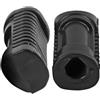 VOBOR Moto poggiapiedi Pad - Moto anteriore Pedane Piatto, copertura della presa di poggiapiedi rilievo di gomma Compatibile con la 125cc CG 125