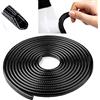 QIQN Proteggi Portiera Auto 5M Guarnizione Portiera Auto Profili in Gomma Forma a U Bordi AntiGraffio Nero
