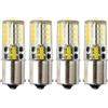 HRYSPN 4PCS P21w Bs15s 1156 LED Lampadina 12v, 5W Bianco Freddo 6000K，per interni RV Turn Luce, di Segnale, di Luce, di Retromarcia, Fanale Posteriore