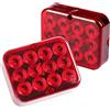 Qiping 2 Pack Fendinebbia LED 12V Rosso Impermeabile Fendinebbia Posteriore Rimorchio con E-Mark