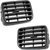 Twowinds - Griglia di Ventilazione 7702258280 Compatibile con Renault Clio 2 (1998-2001) Thalia (2001-2006) - Sinistra e Destra - 7702258279 - Bocchette Cruscotto - Aria Condizionata - Nero (2 pezzi)