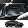 CDEFG Compatibile con Kia EV6 2022-2024 Vano Portaoggetti Bracciolo Scatola di Controllo Centrale del Bracciolo Scatola di Immagazzinaggio Organizer con Tappetino Antiscivolo Auto Accessori (Nero)