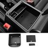 CDEFG Compatibile con VW Tiguan 2 2016-2023 / Seat Tarraco 2019+ Vano Portaoggetti da Bracciolo, Scatola di Controllo Centrale Scatola del Bracciolo Scatola di Immagazzinaggio Accessori Interni(nero)