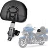 PSLER Schienale Guidatore Plugin Cuscino Schienale Pilota Regolabile Sissy Bar per Touring 1997-2022 con Una Base Scanalata(Nero)